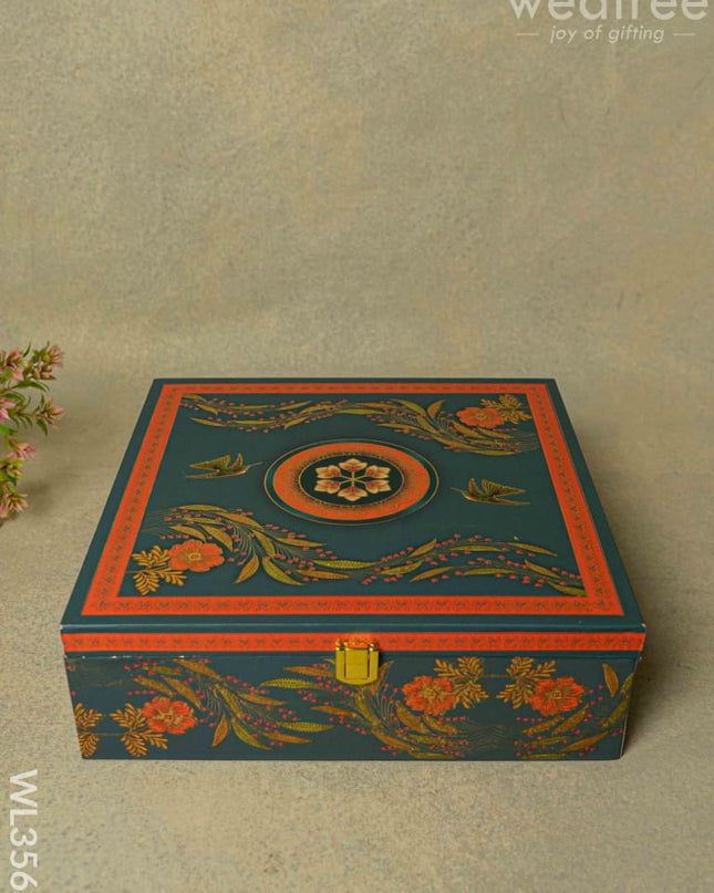 Decorative 4 Jar Dry Fruit Box - Wl3569