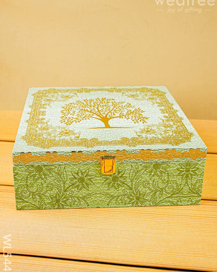 Decorative 4 Jar Dry Fruit Box - WL5447 - Dry Fruit Box