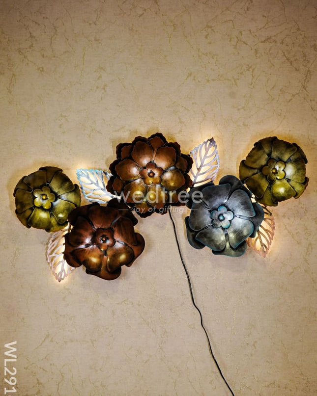 Decorative 5 Flower Hanging - Wl2910 Metal Decor