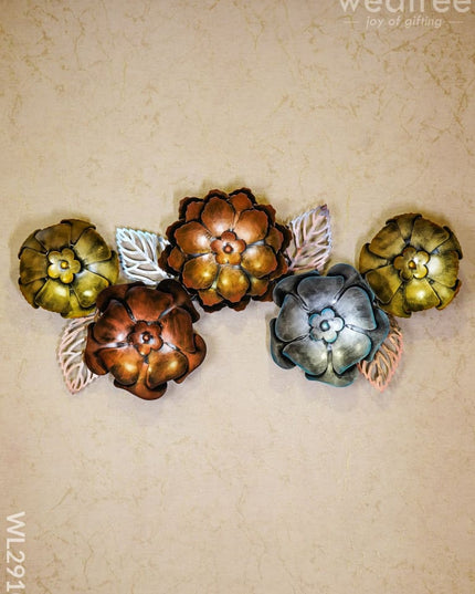 Decorative 5 Flower Hanging - Wl2910 Metal Decor