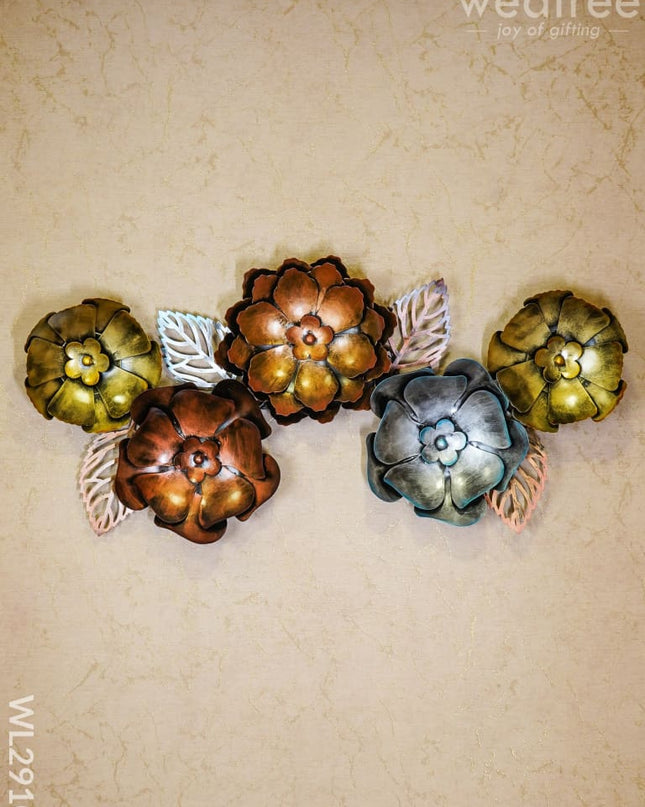 Decorative 5 Flower Hanging - Wl2910 Metal Decor
