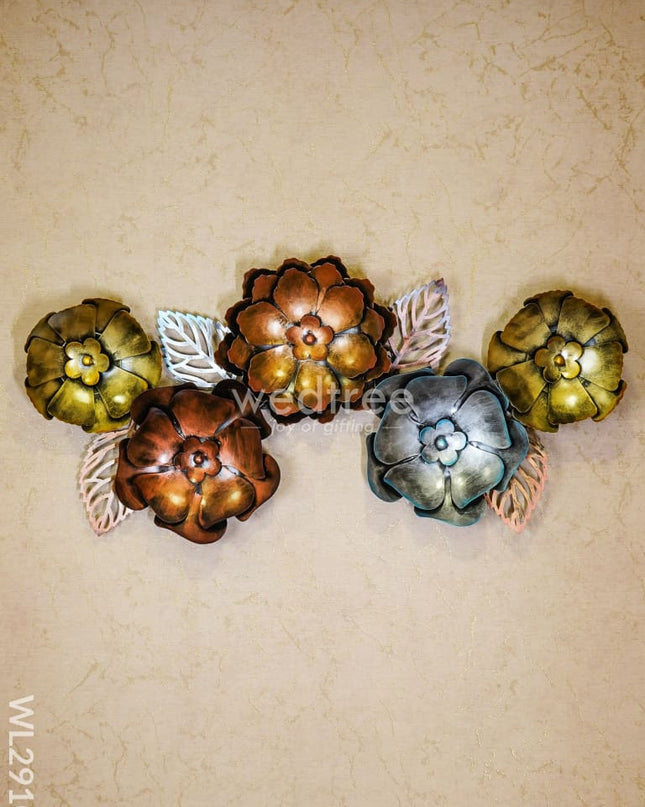 Decorative 5 Flower Hanging - Wl2910 Metal Decor