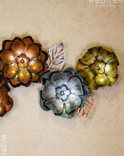 Decorative 5 Flower Hanging - Wl2910 Metal Decor