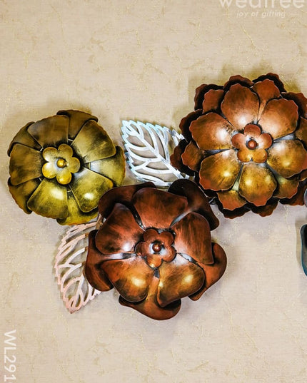 Decorative 5 Flower Hanging - Wl2910 Metal Decor