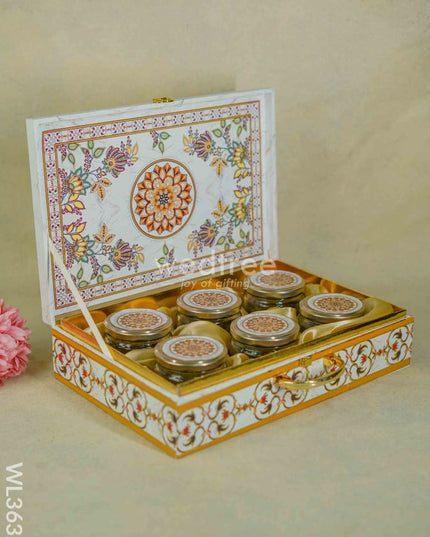 Decorative 6 Jar Dry Fruit Box - Wl3632