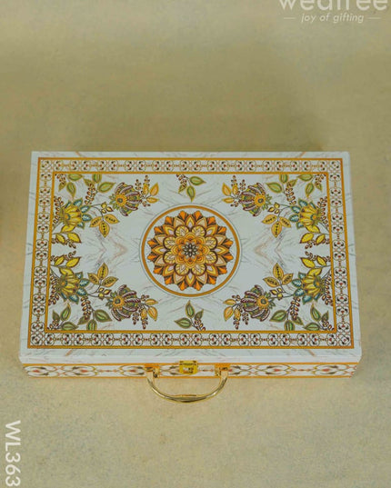 Decorative 6 Jar Dry Fruit Box - Wl3632