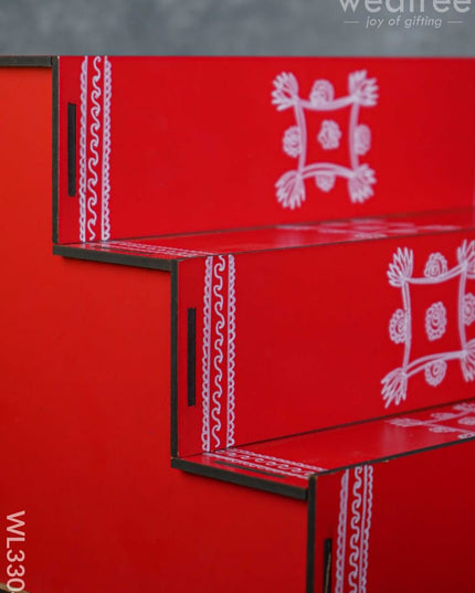 Decorative Dismantable 3 Step Golu Padi - Wl3304 Wooden Decor