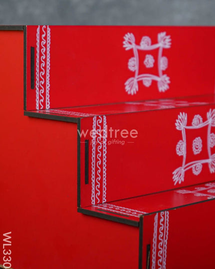 Decorative Dismantable 3 Step Golu Padi - Wl3304 Wooden Decor