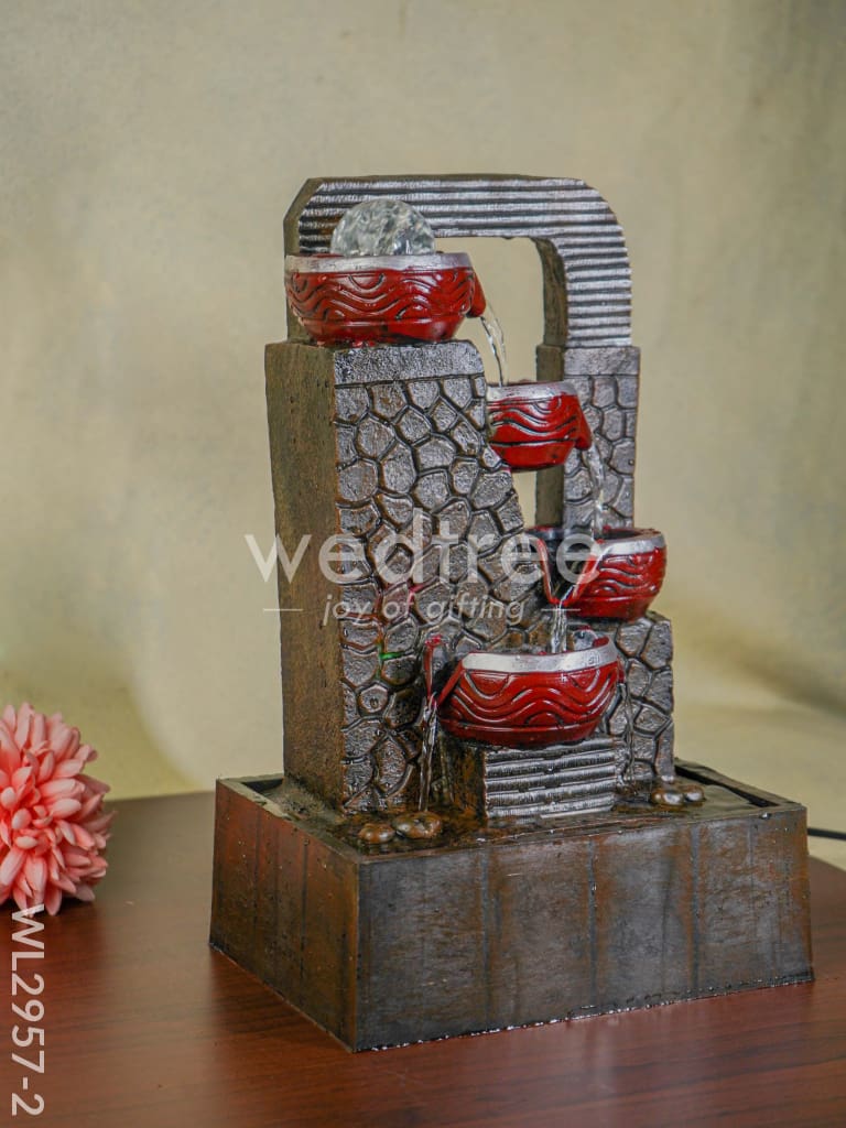 Decorative Diya 4 Step Water Fountain - Wl2957-2 Fountain