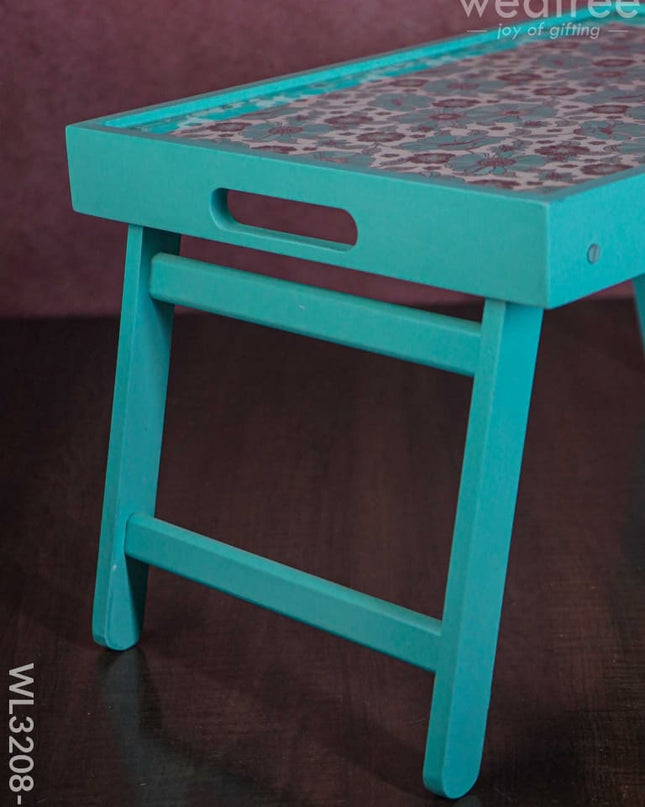 Decorative Folding Table Tray - Wl3208-2 Wooden Utility