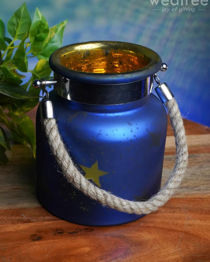 Decorative Glass Jar T-Light Holder - Wl0512 Candles And Votives