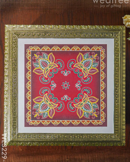 Decorative Golden Oxidized Manai - Wl3229 Meenakari Others