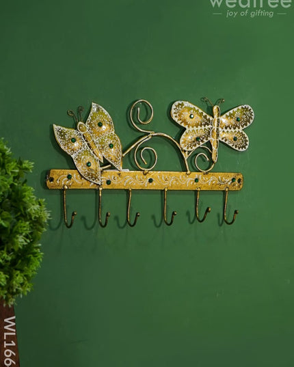 Decorative Key Hanger - Butterfly Wl1664 Metal Decor Hanging