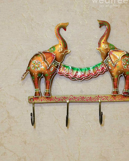 Decorative Key Hanger - Elephant Wl3154 Metal Decor Hanging