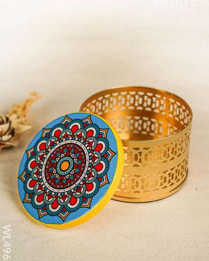 Decorative Mandela Box - WL4962 Metal Decor Utility