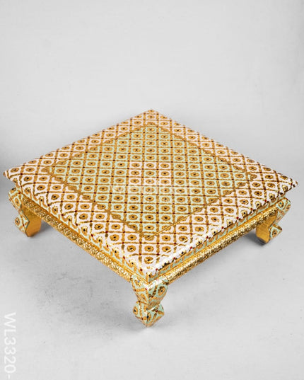 Decorative Meenakari Bajot - 16 x 16 inch - Pink & Green - WL3320-3 Meenakari Bajots & Manai