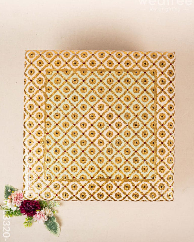 Decorative Meenakari Bajot - 16 x 16 inch - WL3320-1 Meenakari Bajots & Manai