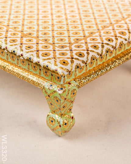 Decorative Meenakari Bajot - 16 x 16 inch - WL3320-1 Meenakari Bajots & Manai