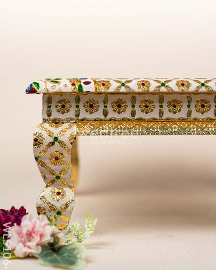 Decorative Meenakari Bajot - 16 x 16 inch - Red - WL5106-2 Meenakari Bajots & Manai