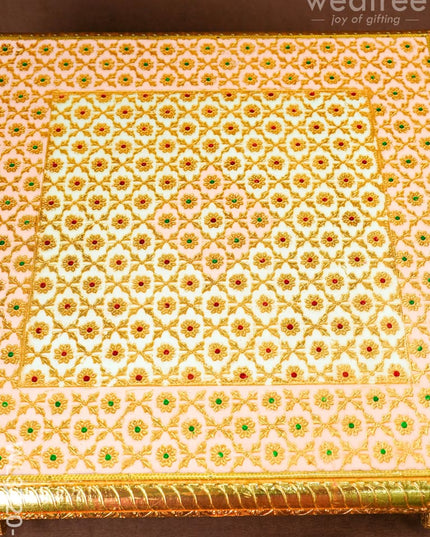Decorative Meenakari Bajot - 18 x 18 inch - WL3320-2 - Meenakari Bajots & Manai