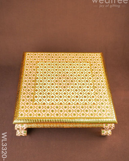 Decorative Meenakari Bajot - 18 x 18 inch - WL3320-2 - Meenakari Bajots & Manai