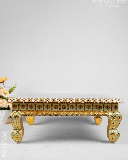 Decorative Meenakari Bajot - 18 x 18 inch - WL5126 Meenakari Bajots & Manai
