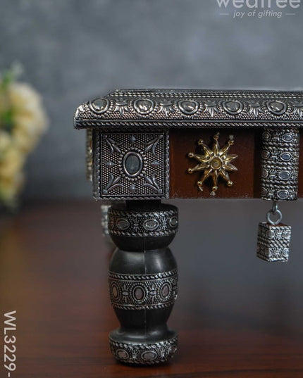 Decorative Silver Oxidized Manai - Wl3229-2 Meenakari Others