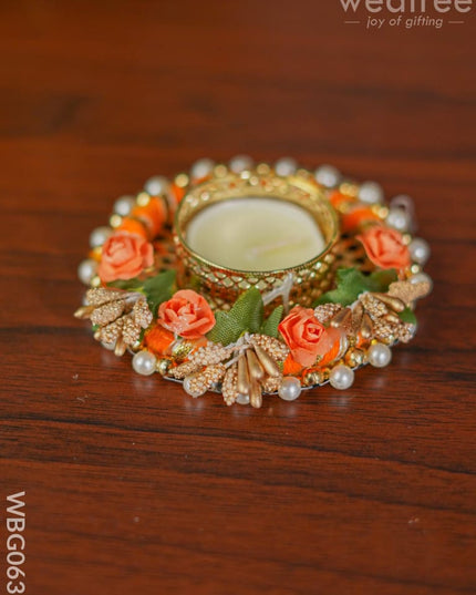 Decorative T - Light Holder Design -3 Wbg0635 Candles & Votives
