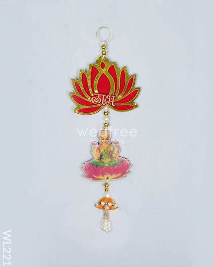 Decorative Thoran - Ganesha Lakshmi With Lotus (Set Of 2 ) Wl2214 Thorans