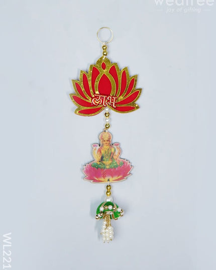 Decorative Thoran - Ganesha Lakshmi With Lotus (Set Of 2 ) Wl2214 Thorans