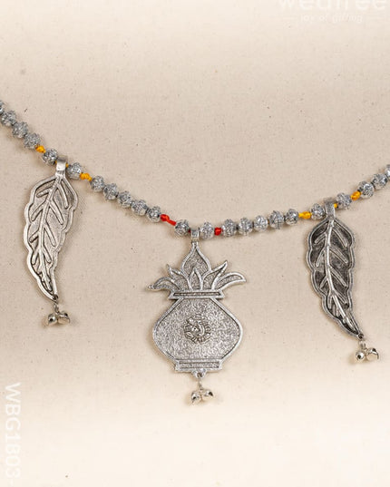 Decorative Thoran with Kalash - Silver - WBG1803-1 - Thorans RG