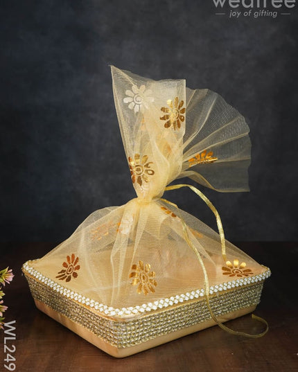 Decorative Tissue Basket (Tokri) - Big Wl2496 Wedding Essentials