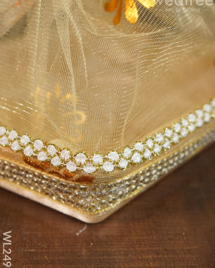 Decorative Tissue Basket ( Tokri ) - Small Wl2494 Wedding Essentials