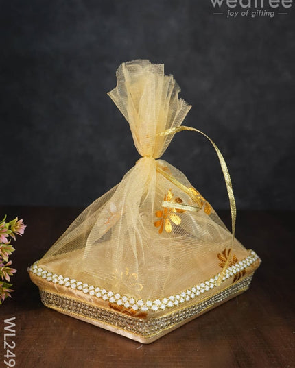 Decorative Tissue Basket ( Tokri ) - Small Wl2494 Wedding Essentials