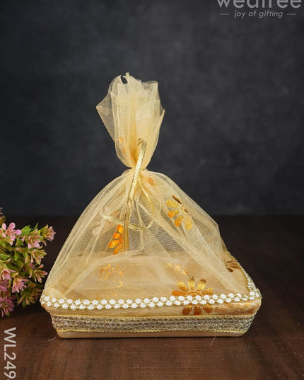 Decorative Tissue Basket ( Tokri ) - Small Wl2494 Wedding Essentials