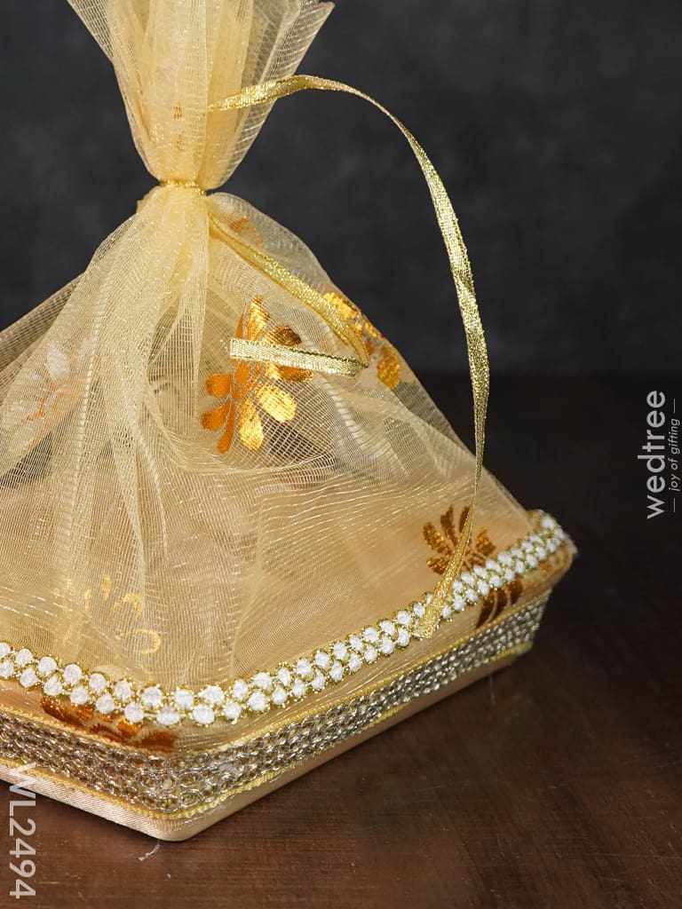 Decorative Tissue Basket ( Tokri ) - Small Wl2494 Wedding Essentials