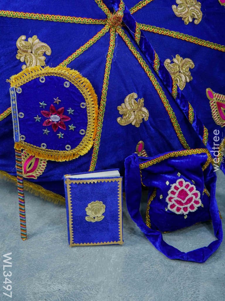 Decorative Velvet Cloth Kasi Yatra Set - Wl3497 Wedding Essentials
