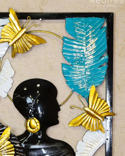Decorative Wall Hanging (Set Of 2) - Wl2907 Metal Decor