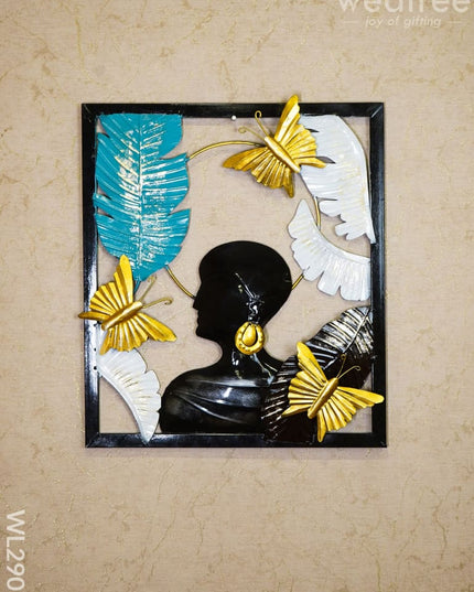 Decorative Wall Hanging (Set Of 2) - Wl2907 Metal Decor