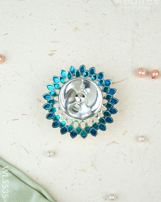 Designer Diya - Blue - WL5535-2 - EPNS Gifts