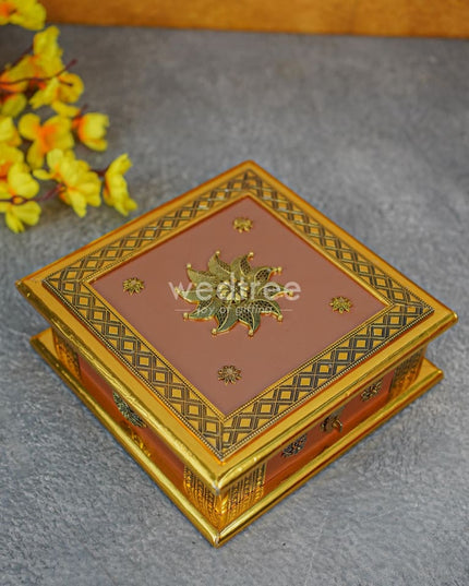 Mdf Designer Dry Fruit Box - Wl4247 Rg