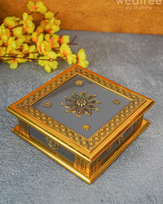 Mdf Designer Dry Fruit Box - Wl4247 Rg