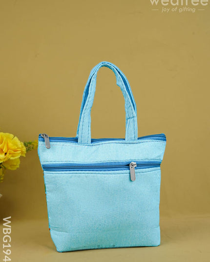 Designer Embroidery Handbag - 8 inch - WBG1944 - Hand Bags