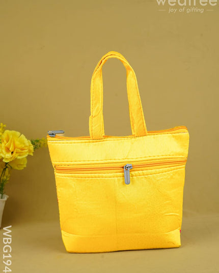 Designer Embroidery Handbag - 8 inch - WBG1944 - Hand Bags