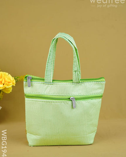 Designer Embroidery Handbag - 8 inch - WBG1944 - Hand Bags