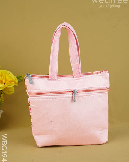 Designer Embroidery Handbag - 8 inch - WBG1944 - Hand Bags
