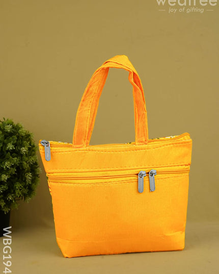 Designer Embroidery Handbag - 8 inch - WBG1945 - Hand Bags