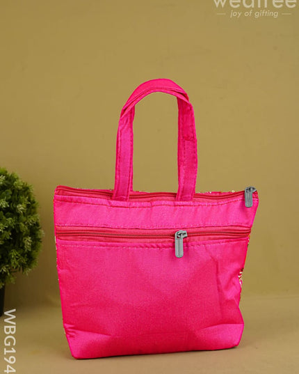 Designer Embroidery Handbag - 8 inch - WBG1945 - Hand Bags