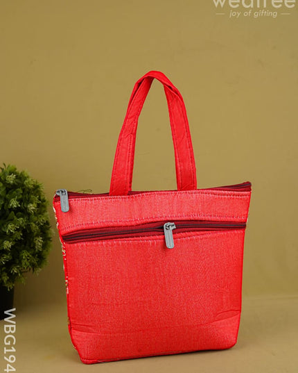 Designer Embroidery Handbag - 8 inch - WBG1945 - Hand Bags