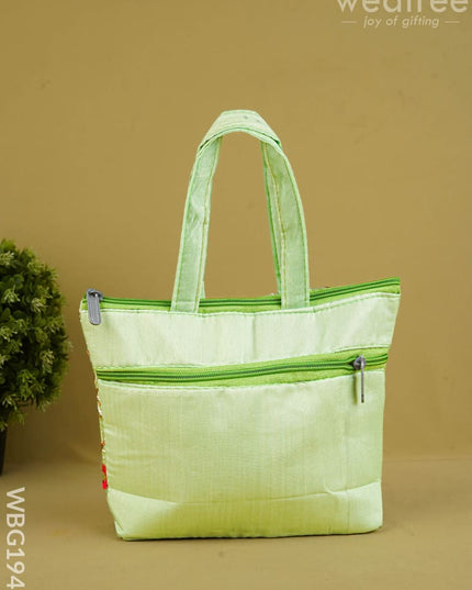 Designer Embroidery Handbag - 8 inch - WBG1945 - Hand Bags